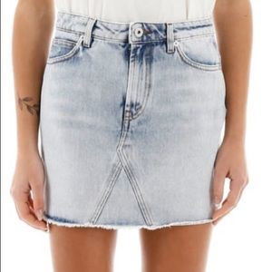 Heron Preston Jean Light Wash Skirt